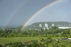 Regenbogen über dem Lousberg