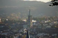 Blick vom Lousberg auf St. Jakob, Herbst 2017